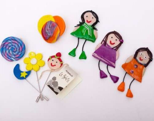 Broche de muñeca de fimo