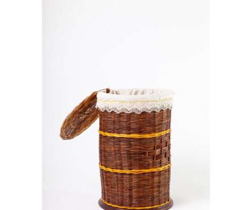 Cesto de ropa madera y médula